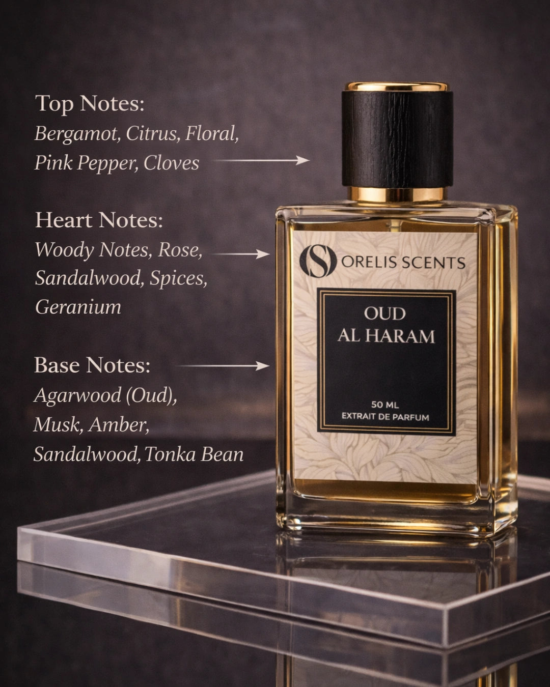 Oud Al Haram Extrait de Parfum – Arabic oud oriental perfume by Orelis Scents India
