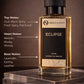 Eclipse perfume bottle bergamot oud tonka bean notes Orelis Scents
