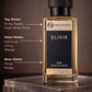 Elixir perfume bottle citrus white floral patchouli notes Orelis Scents