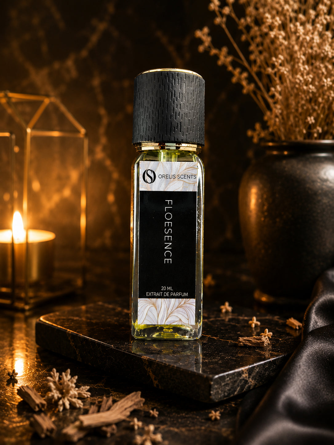 Floesence perfume bottle pear tangerine bergamot notes Orelis Scents