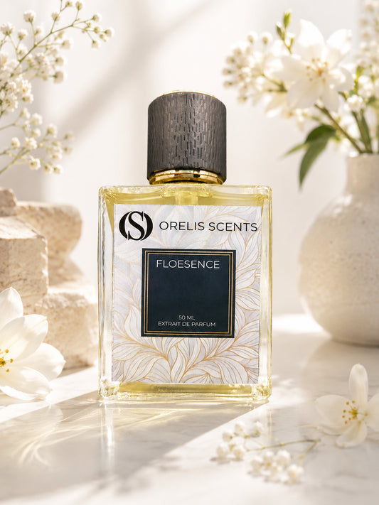 Floesence Extrait de Parfum – fresh citrus floral perfume by Orelis Scents India