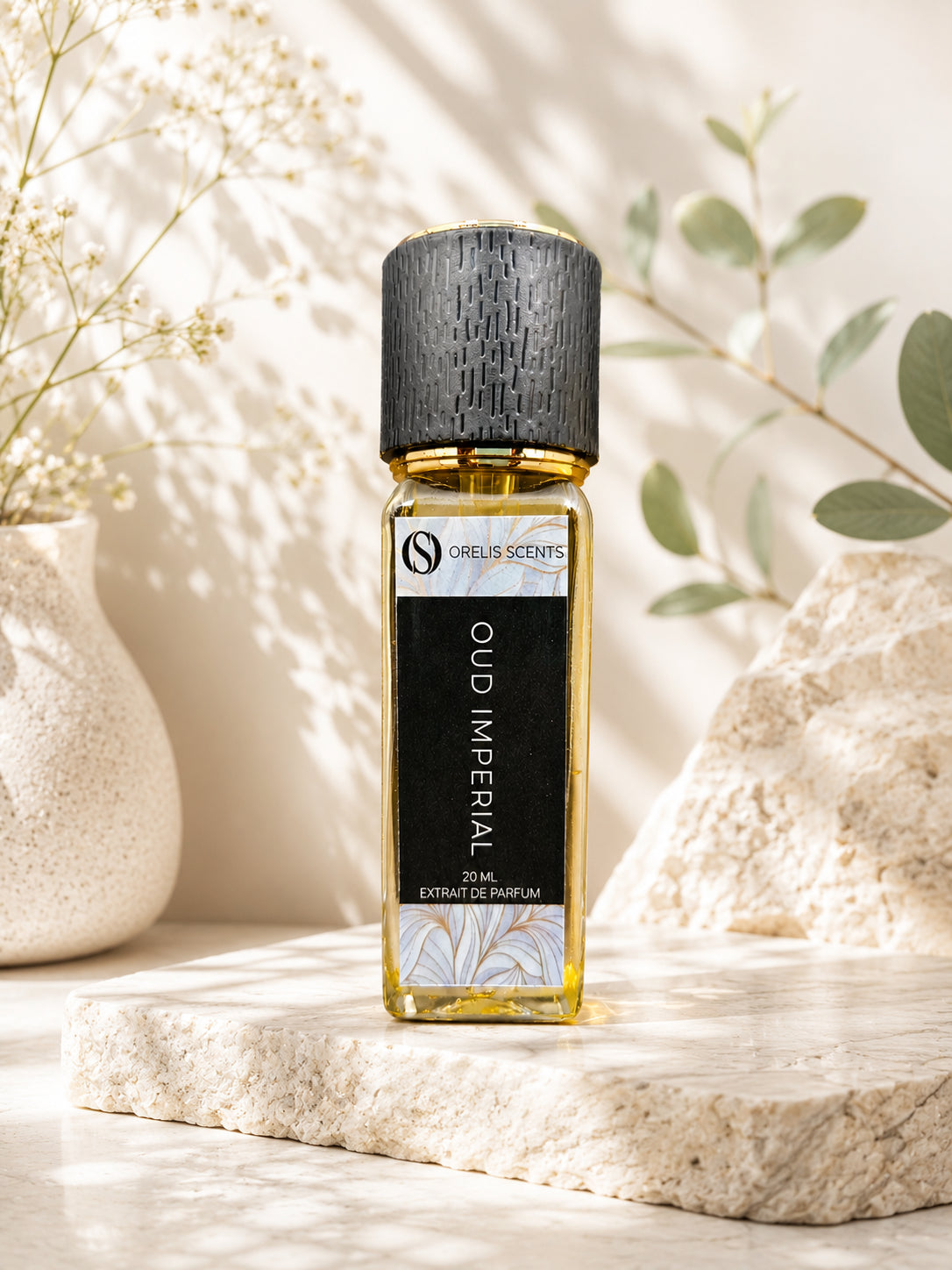 Oud Imperial perfume bottle amber sandalwood musk notes Orelis Scents