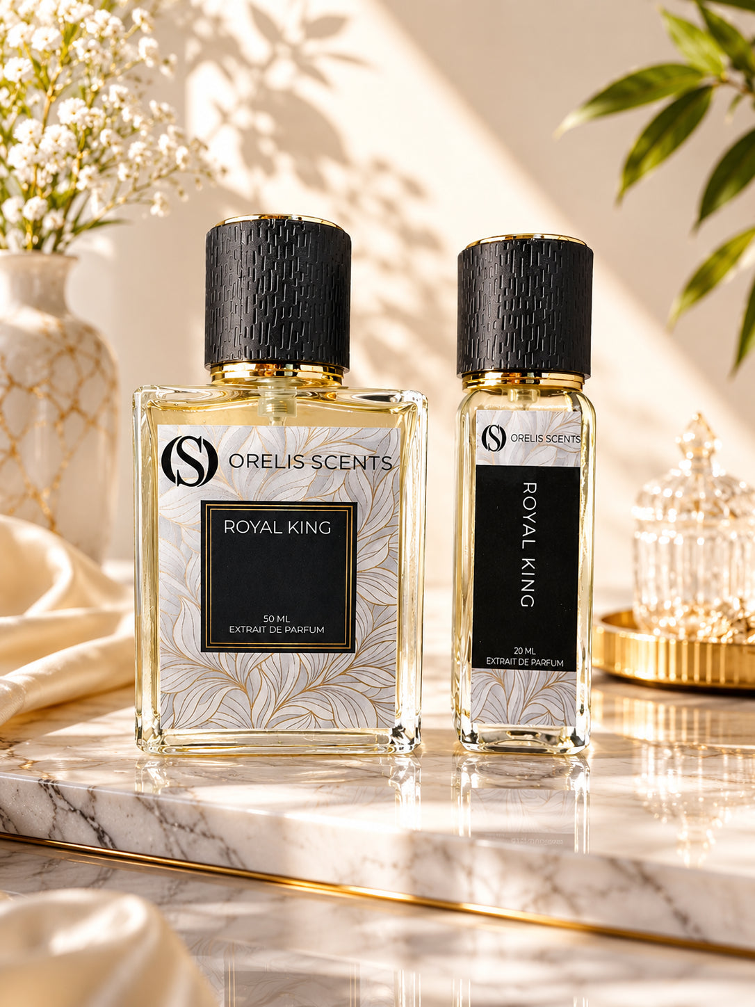 Orelis Scents Royal King Extrait de Parfum 50ml and 20ml bottle sizes India