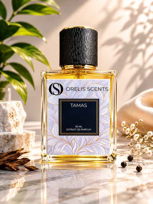 Tamas Extrait de Parfum – rich oriental oud spice perfume by Orelis Scents India